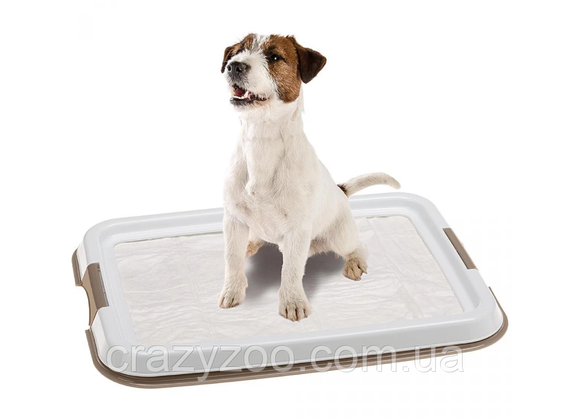 Туалет для собак Ferplast Hygienic Pad Tray Small для гігієнічних пелюшок 49x36x3 см 85346311 | Зображення 1