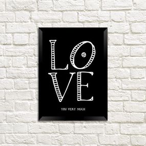 Постер в рамці Love you very much 15x21 см, A5 (MT5_20L006)