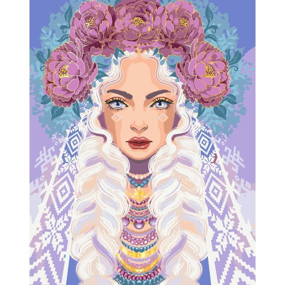 Картина за номерами "Пані Півонія" 10127-AC 40х50 см