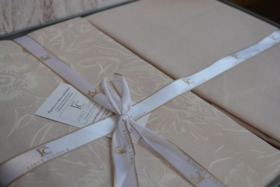 Постельное белье First Choice Cotton Satin полуторный 160х220 Advina Champagne | Зображення 4