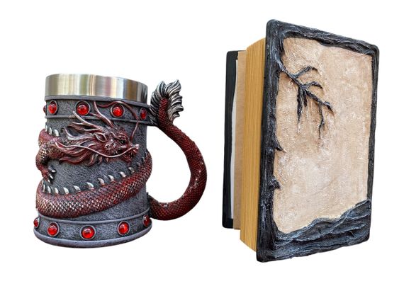 Подарунковий набір Кухоль 3D Танард Red Rose та Блокнот 3D «Тінь Ворона» | Зображення 1