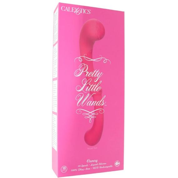 Вібратор двосторонній CalExotics Pretty Little Wands рожевий Sex Aura | Зображення 5