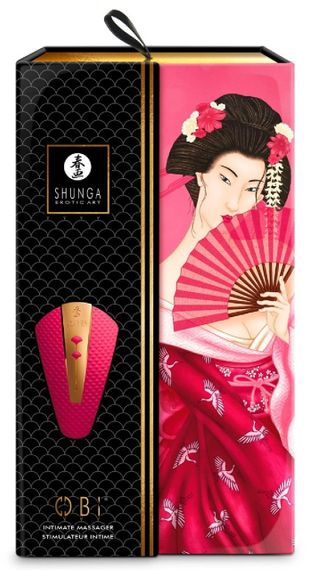 Вібратор для клітора Shunga Obi малиновий, 11.5 см x 7 см Sex Aura | Зображення 6