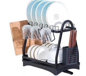 Сушка для посуды настольная Edenberg EB-17982 50x30x38 см черная