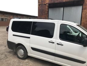 Рейлінги чорні Коротка база, Пластикові ніжки для Citroen Jumpy 2007-2017 років