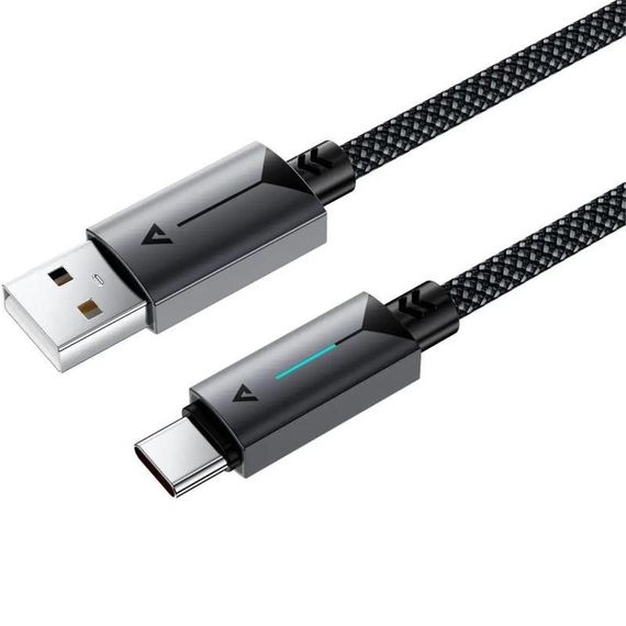 Дата кабель Acefast C19-04 USB to Type-C 3A (1.2m) Black | Зображення 2