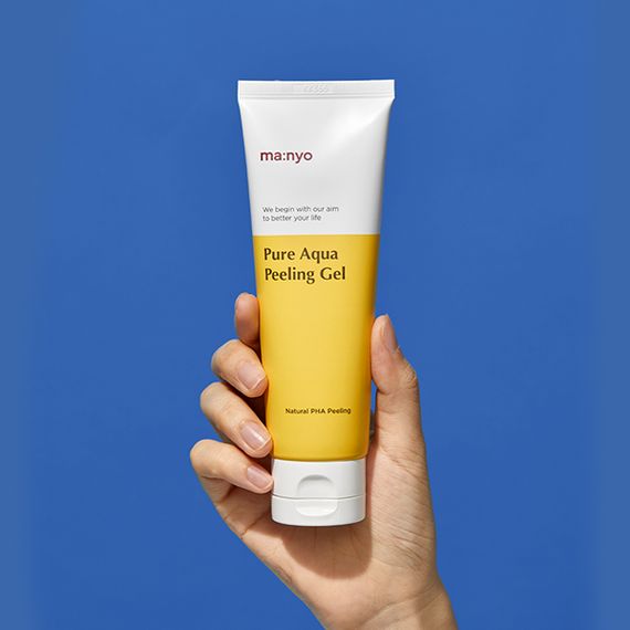 Пілінг-гель з PHA-кислотою для сяйва шкіри Manyo Factory Pure Aqua Peeling Gel (120 ml) | Зображення 1