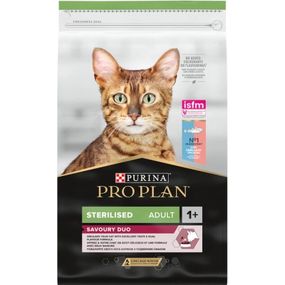 Сухой корм для кошек Purina Pro Plan Sterilised Adult 1+ Savoury Duo После стерилизации С треской и форелью 10