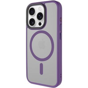 TPU+PC чехол Metal Buttons with MagSafe для Apple iPhone 16 Pro Max (6.9") Темно-Фиолетовый
