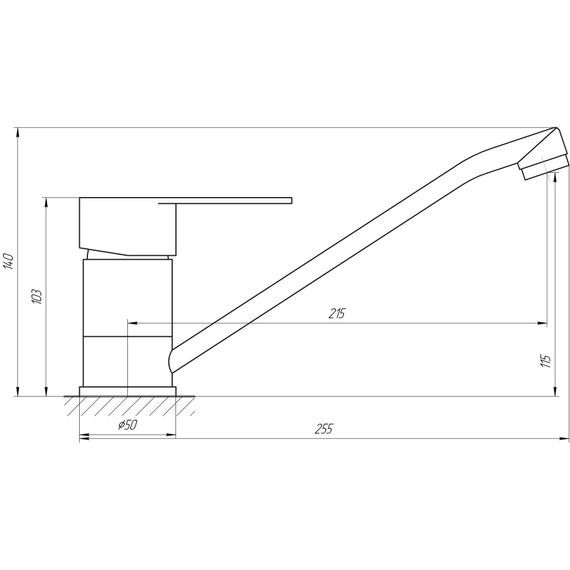 Змішувач для кухні Globus Lux MAIN SM-203 | Зображення 1