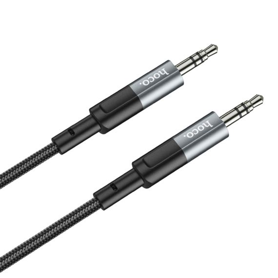 Аудiокабель HOCO UPA23 AUX audio cable Metal Gray | Зображення 1