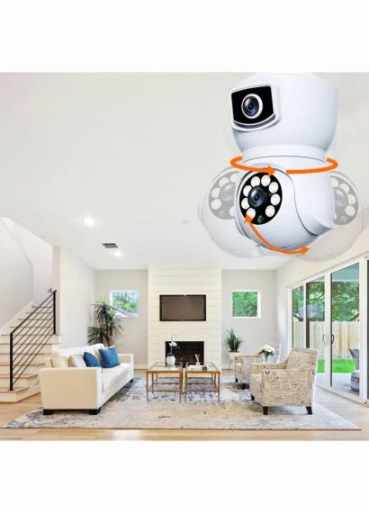 Камера відеоспостереження в патрон PTZ-Lamp (2 камери) V380 | Зображення 1