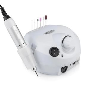 Фрезер для манікюру та педикюру на 45 Вт (35000 об/хв), Naill Drill ZS-601, Білий / Професійний апарат для нігтів