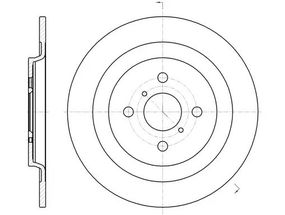 Диск гальмівний DAIHATSU CHARADE, TOYOTA YARIS, REMSA (6117300)