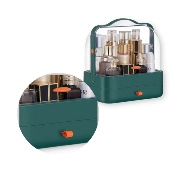 Органайзер для косметики настільний XPRO Single Drawer YM206 2 секції Зелений (MER-14968_546) | Зображення 2