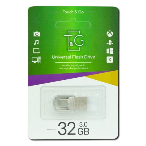 USB OTG флеш-накопичувач з подвійним інтерфейсом T&amp;G 2.1 3.0 32GB Metal (37712-01_201) | Зображення 2