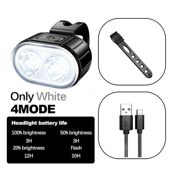 Велоліхтар ZH-078 2LED + STOP-14SMD (red) з акумулятором | Зображення 2