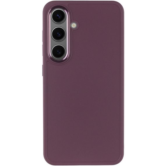 TPU чехол Bonbon Metal Style для Samsung Galaxy S24+ Бордовый / Plum | Зображення 1