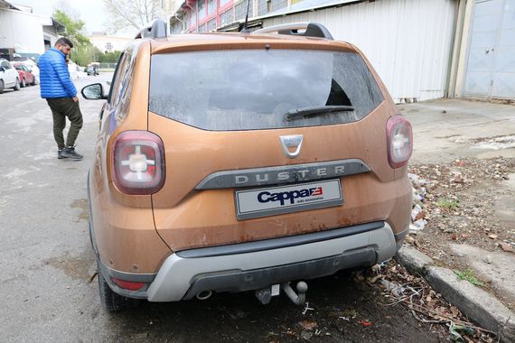 Накладка на задній бампер EuroCap (ABS) для Dacia Duster 2018-2024 рр | Зображення 7