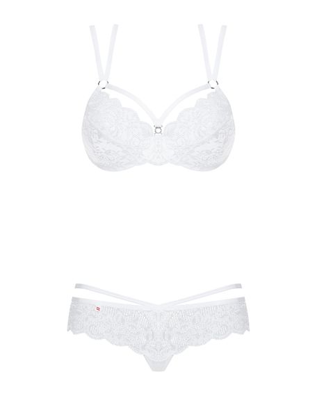 Комплект Obsessive 860-SET-2 set Білий S/M | Зображення 4