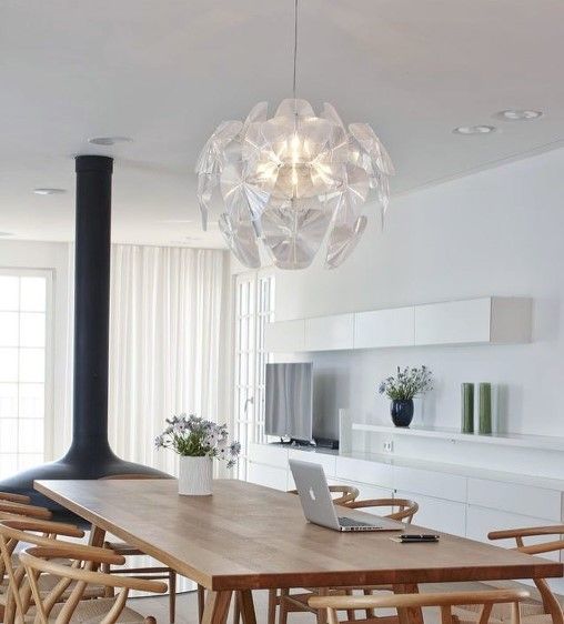 Люстра підвісна на 1 лампочку 26589 Прозорий 50-175х60х60 см. | Зображення 4