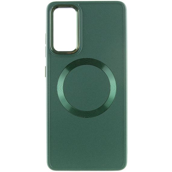 TPU чехол Bonbon Metal Style with MagSafe для Samsung Galaxy A55 Зеленый / Army Green | Зображення 1