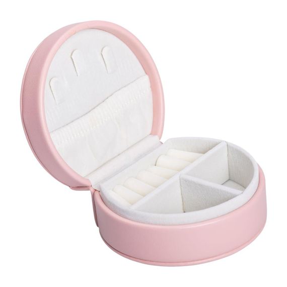 Скринька для прикрас з еко шкіри 10×9×4.5 см ​​органайзер для ювелірних виробів HP-5-31P | Зображення 1