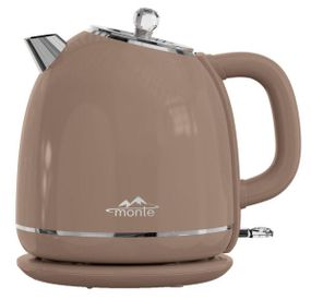 Електрочайник Monte MT-1836 Кавовий, 1.7 л, 1800 Вт, з подвійними стінками