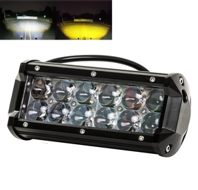 Универсальная противотуманная бело желтая фара ПТФ 5D линза х 12 LED, 36 Вт