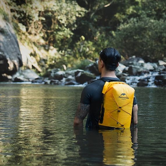 Рюкзак водонепроникний Naturehike NH21FSB04 30L, хакі | Зображення 4