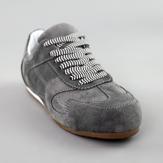 Кеди жіночі замшеві 591625 Сірі 36 37 38 39 40 41 | Зображення 1