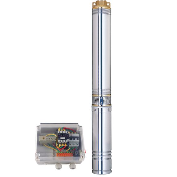 Насос відцентровий свердловинний DONGYIN 4SD12/32 380В 7.5кВт H 201(110)м Q 270(200)л/хв Ø102мм (з 3х ЧАСТИН) (7771783)