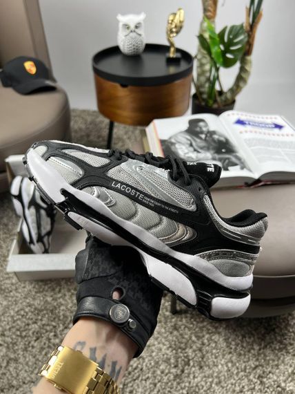 Чоловічі кросівки Lacoste L003 2K24 Grey Black Silver (текстиль) A3923 44 28 | Зображення 3