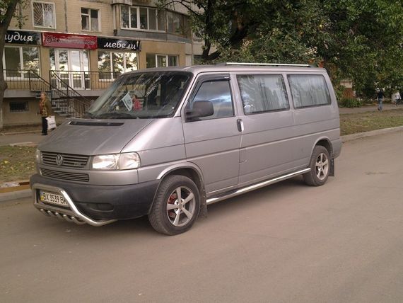 Бічні труби (2 шт., нерж.) 70мм, Коротка база для Volkswagen T4 Caravelle/Multivan | Зображення 1