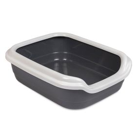 Туалет для кішок Comfort M 41х30х13.5, сірий 100 г