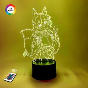 3D светильник ночник с пультом "Сэнко" 3DTOYSLAMP