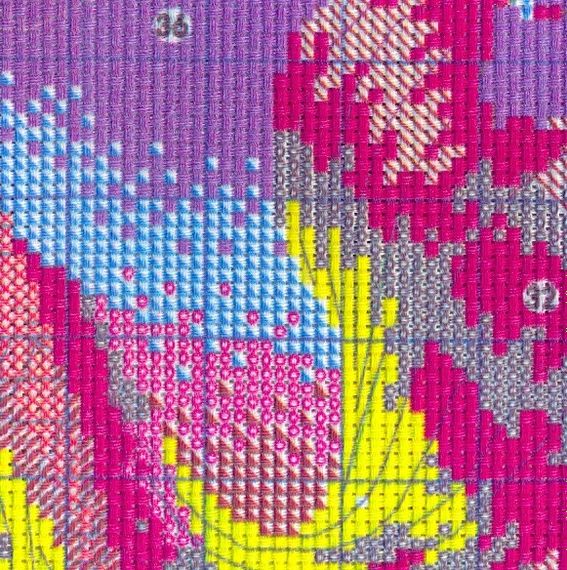 Набір для вишивання за нанесеною на канву схемою ""Mermaid (5)". AIDA 14CT printed 43*56 см | Зображення 7