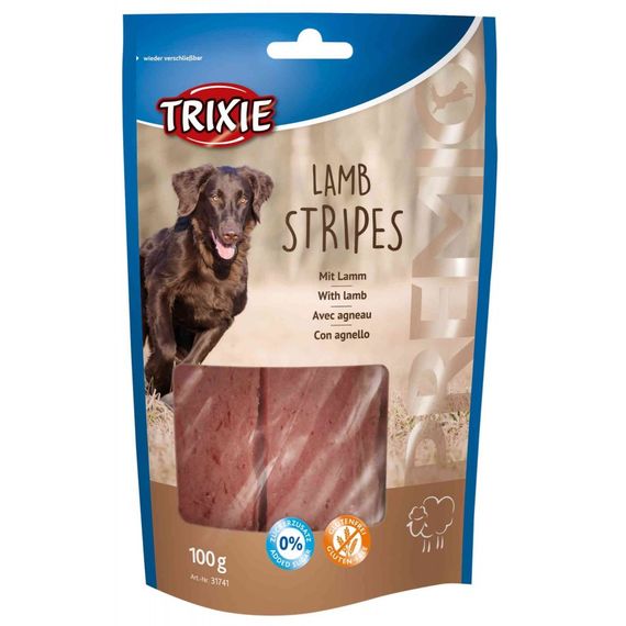 Ласощі Trixie Premio Lamb Stripes для собак полоски з ягням 100 г