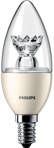 Лампа світлодіодна PHILIPS_MAS LEDlustre DT 6-40W (470Lm) P48 CL_E14 дімінгована | Зображення 1