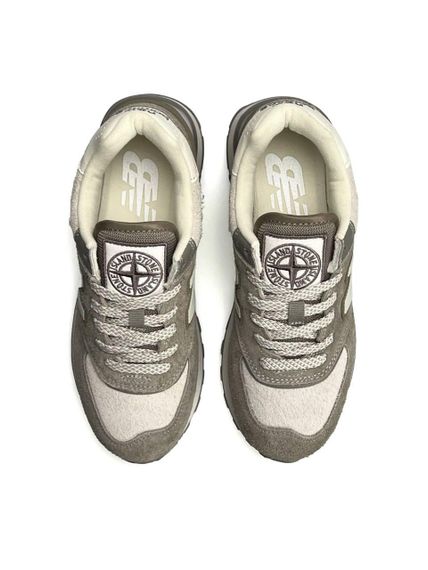 Женские кроссовки 574 x Stone Island Olive White В3595 | Зображення 4