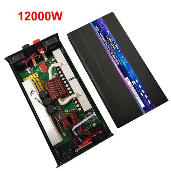Інвертор перетворювач напруги 24/220 чистий синус 12000w (6000) | Зображення 3