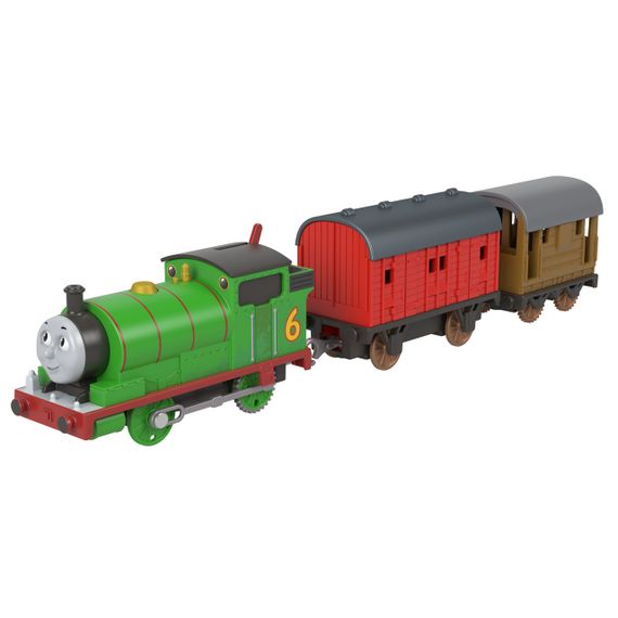 Классический моторизованный поезд Перси из юбилейной серии к 80-летию Thomas & Friends Оригинал Fisher-Price | Зображення 1