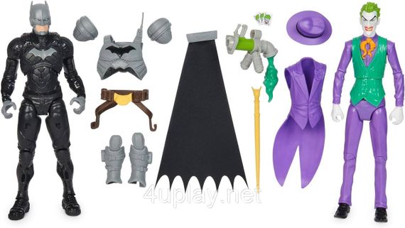 Оригинал DC Comics Batman Adventures Batman vs The Joker Набор 30см фигур Бэтмен против Джокера с аксессуарами | Зображення 1