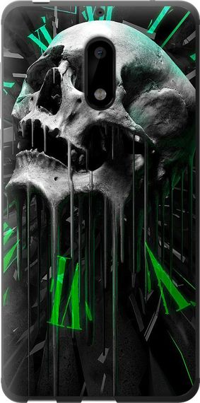 Чехол на Nokia 6 Череп-часы "4100u-898-17620"
