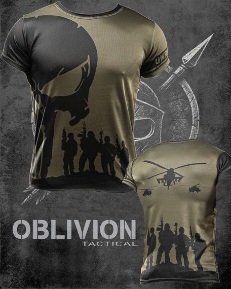 Тактична футболка потоотводяющая oblivion Panisher soldiers ВН1105