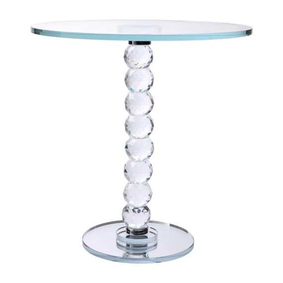 Тортівниця скляна на ніжці 30×32 см см підставка для торта, капкейків прозора HP-4-81L | Зображення 1