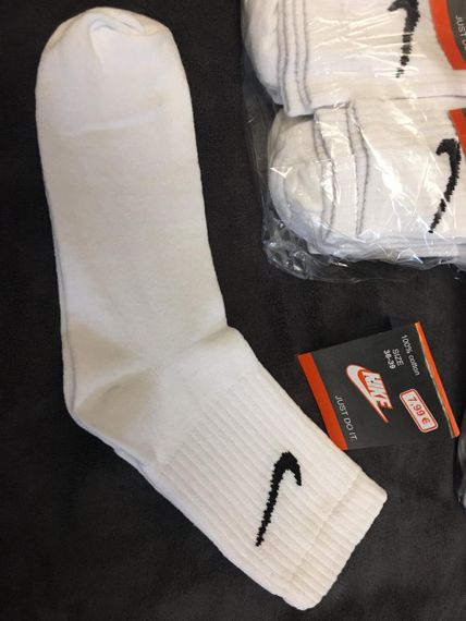 🔥 Оригінальні чоловічі та жіночі шкарпетки Nike – 100% бавовна набор 15 шт | Зображення 7