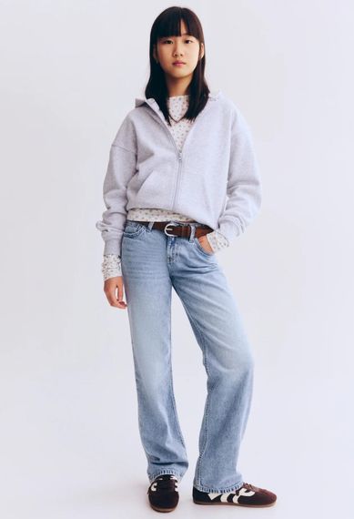 Підліткові джинси для дівчинки H&M 158 см Блакитні (26071103E)