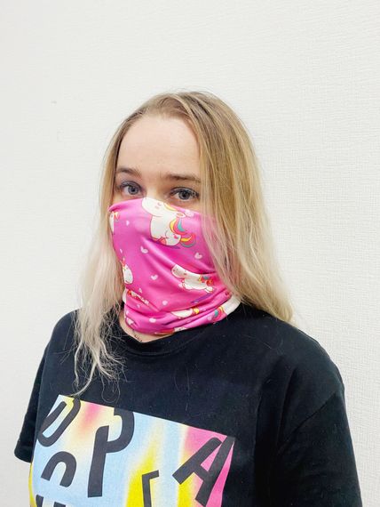 Защитная бафф маска на лицо 4Profi Unicorn размер S 14752 | Зображення 1