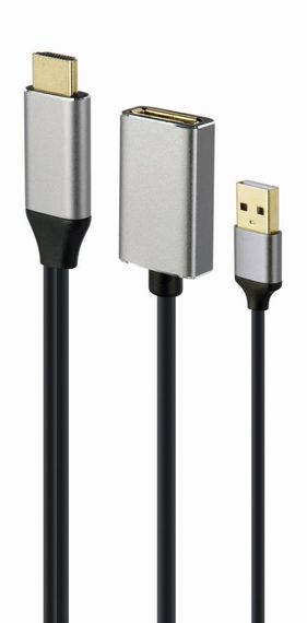 Адаптер-перехідник HDMI на DisplayPort Cablexpert A-HDMIM-DPF-02